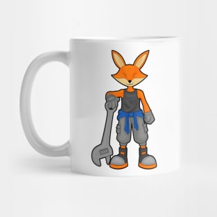 Fox as Mechanic with Spanner Mug